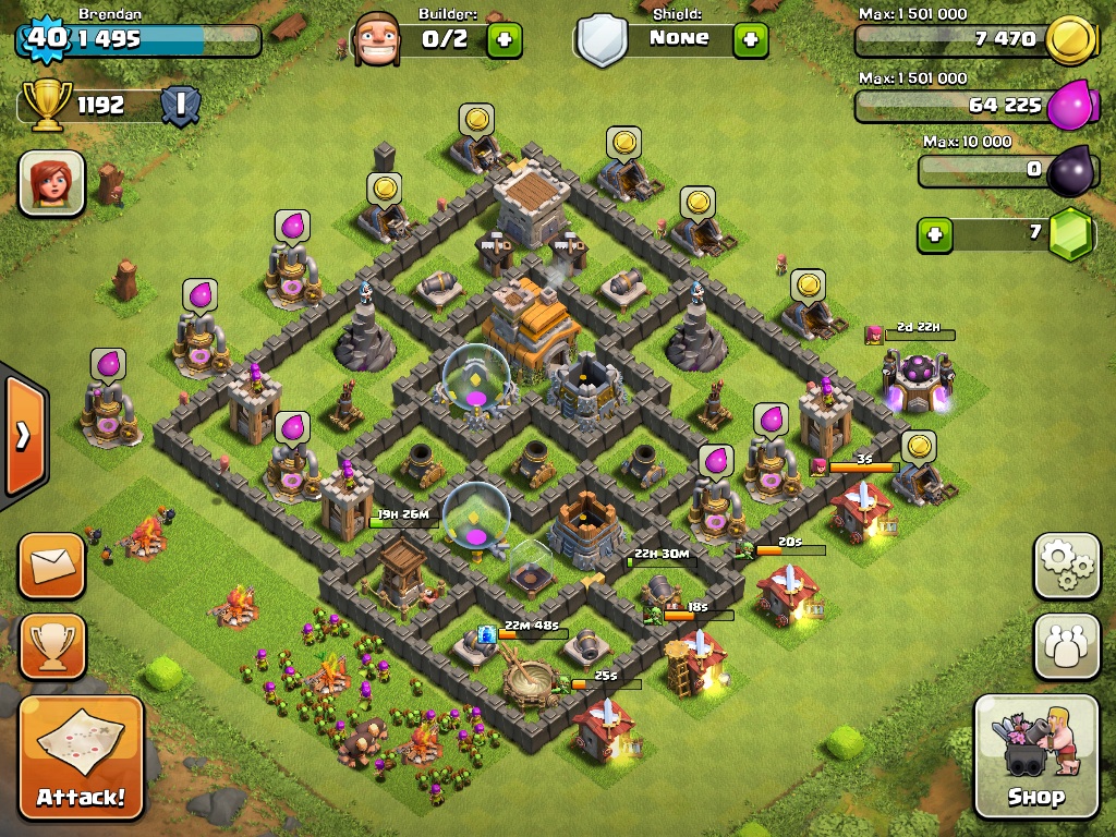 Best Layout Clash Of Clans Level 7 Clash Of Clans Town Hall Level 7 Defence Base Design 2 | Thats My Top 10