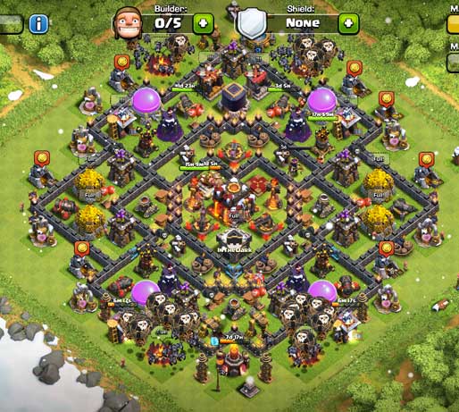 Best Clash Of Clans Town Hall Level 10 Defense Base Design 6