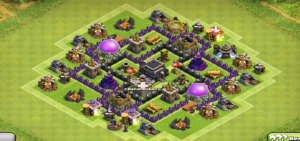 Clash of clans Town Hall 6 Trophy Base - 2
