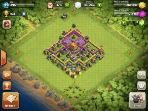 Clash of clans Town Hall 6 Trophy Base - 4