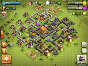 Clash of clans Town Hall 6 Trophy Base - 8