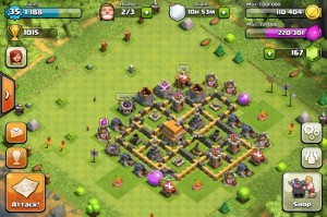 Clash of clans Town Hall 6 Trophy Base - 9