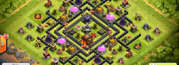 Best Clash Of Clans Town Hall Level 9 Defense Base Design 1