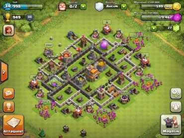 Clash Of Clans Town Hall Level 7 Defence Base Design 3