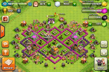 Clash Of Clans Town Hall Level 7 Defence Base Design 5