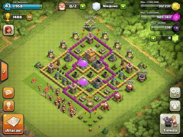 Clash Of Clans Town Hall Level 7 Defence Base Design 7