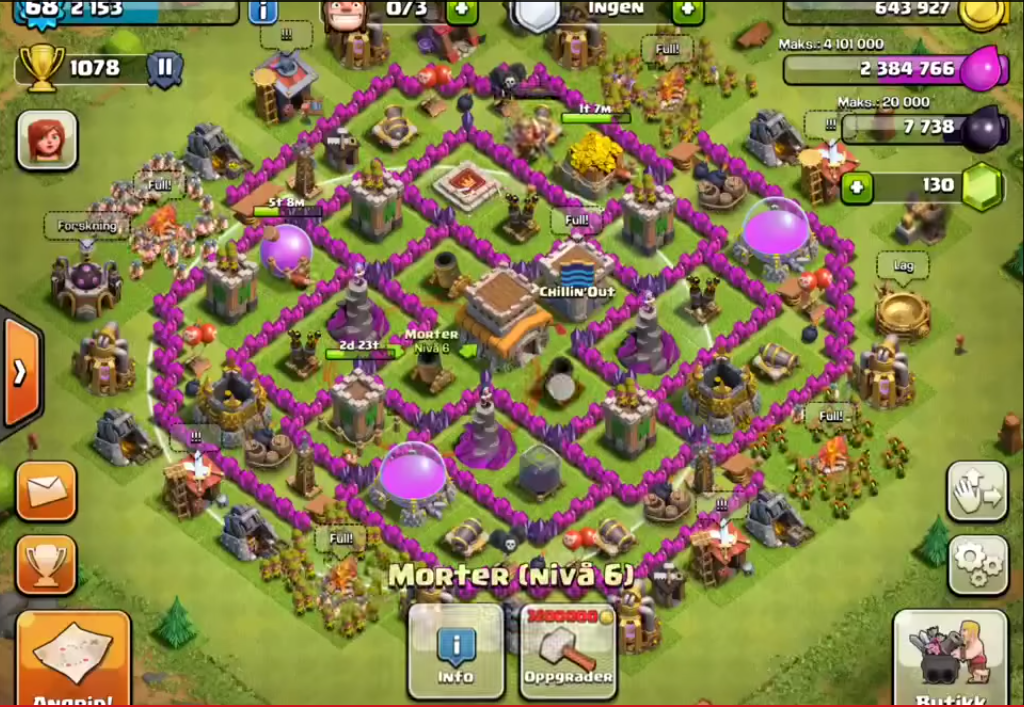 Top 10 Clash Of Clans Town Hall Level 8 Defense Base Design 1.