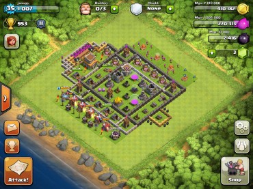 Top 10 Clash Of Clans Town Hall Level 8 Defense Base Design 5