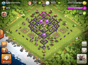 Top 10 Clash Of Clans Town Hall Level 8 Defense Base Design 6
