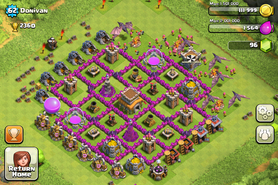 Top 10 Clash Of Clans Town Hall Level 8 Defense Base Design 7.