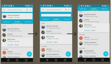 Material Design - Quick setting - Top 10 Features of Android L