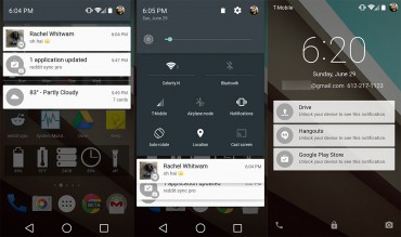 Notification - Top 10 Features of Android L