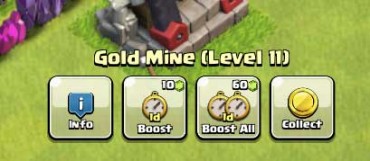 One-button-boost all Clash of Clans