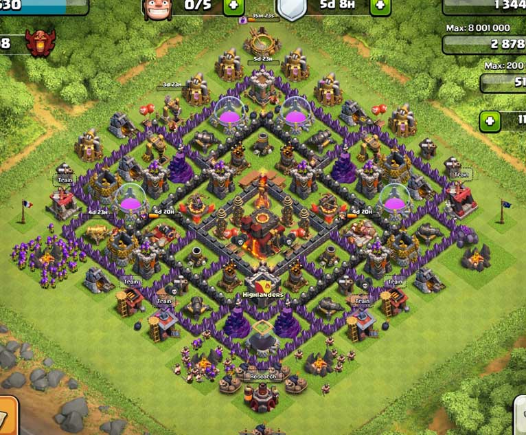 Best Clash Of Clans Town Hall Level 10 Defense Base Design 7