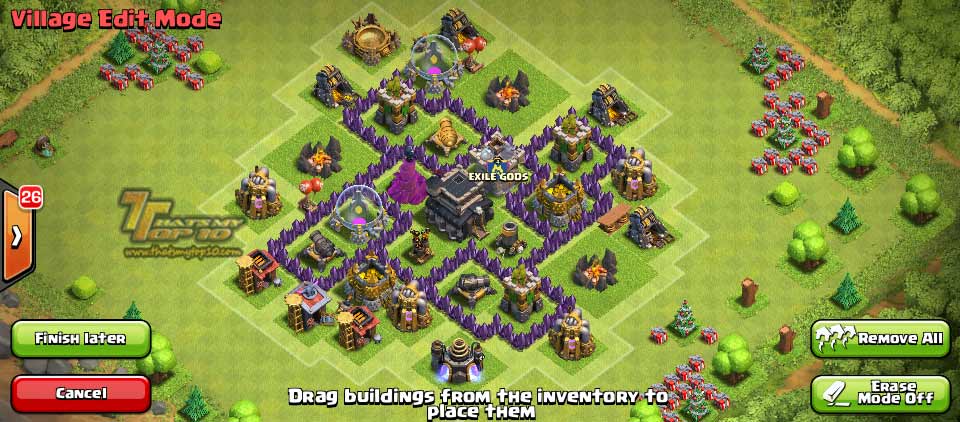 Clash Of Clans Town Hall Level 5 Defense - TH5 War Base 6 - Thats My Top 10